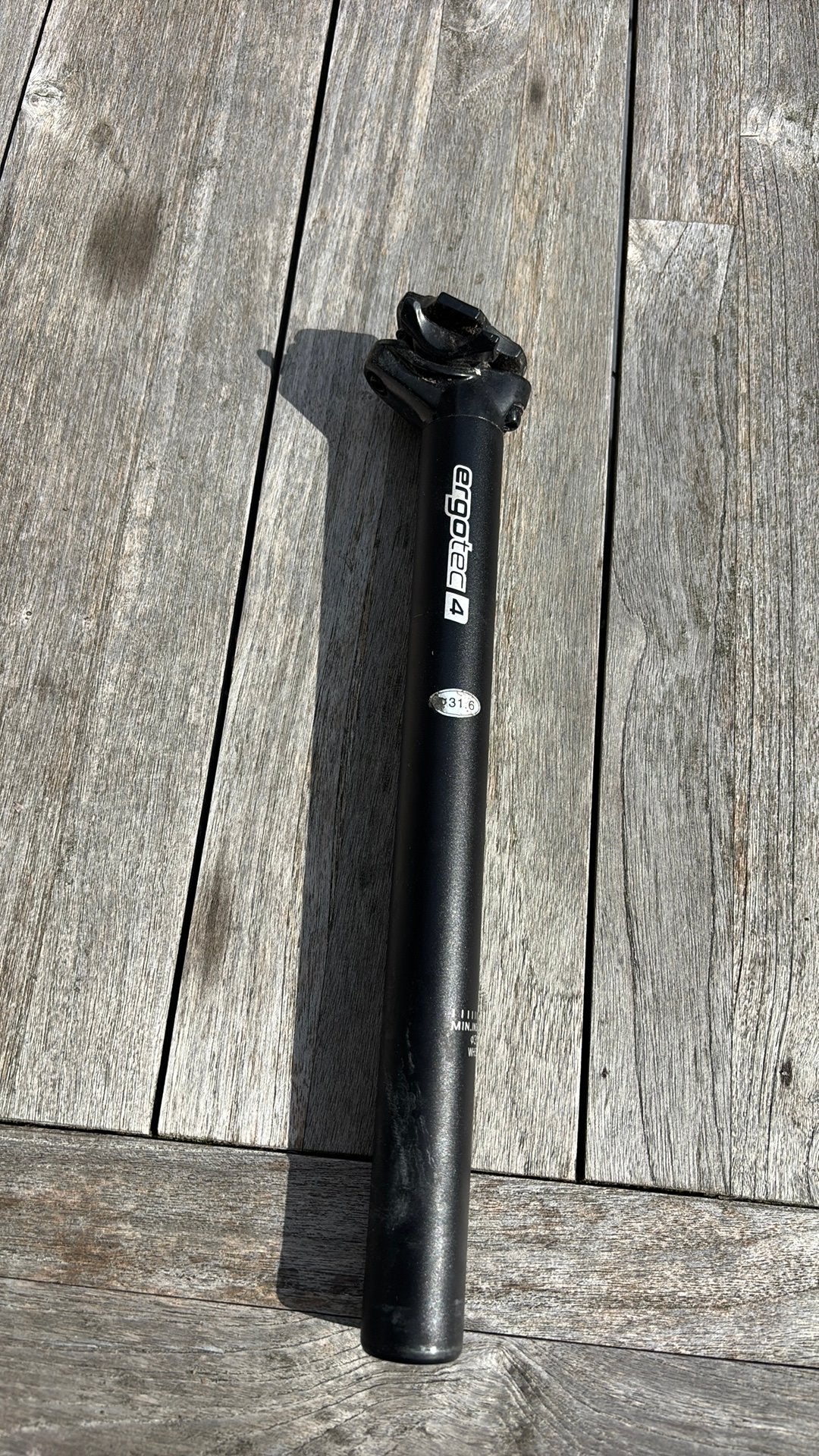 Zadelpen  Ergotec4 diam 31,6mm, Ophalen, Zo goed als nieuw