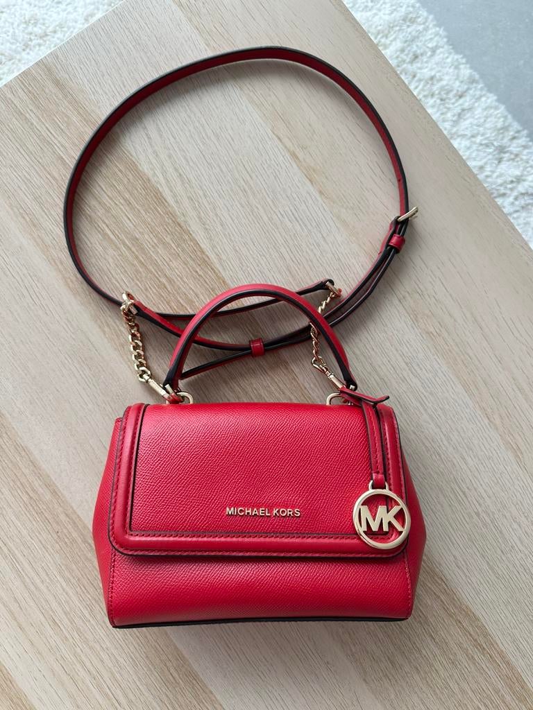 Michael Kors leren crossbody tas – rood – zeer goede staat, Handtassen en Accessoires, Tassen | Damestassen, Ophalen of Verzenden