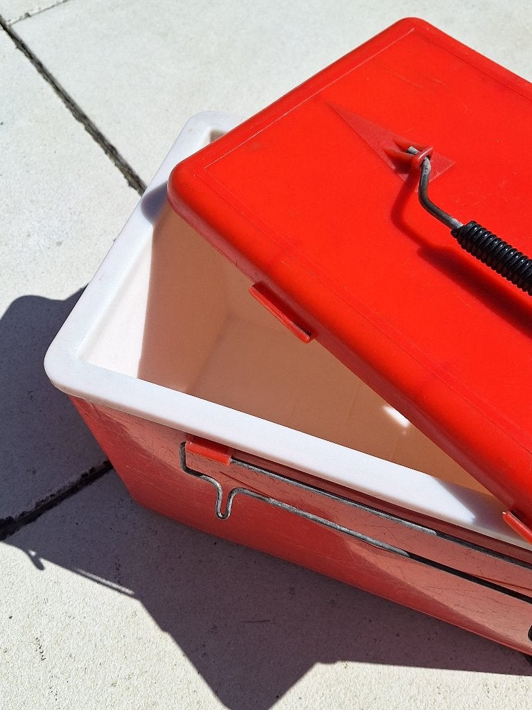 Vintage Orange Pop Cooler '70 - perfecte retroconditie, Ophalen