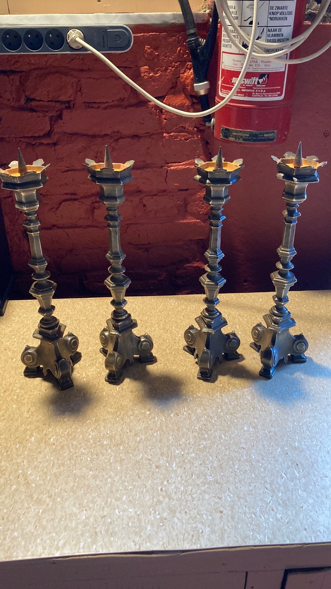 Chandeliers en bronze, Antiquités & Art, Enlèvement, Cuivre ou Bronze