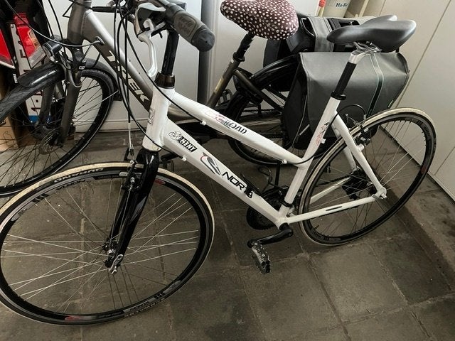 witte dames sportfiets, Fietsen en Brommers, Minder dan 10 versnellingen, Ophalen, Overige merken, Overige maten