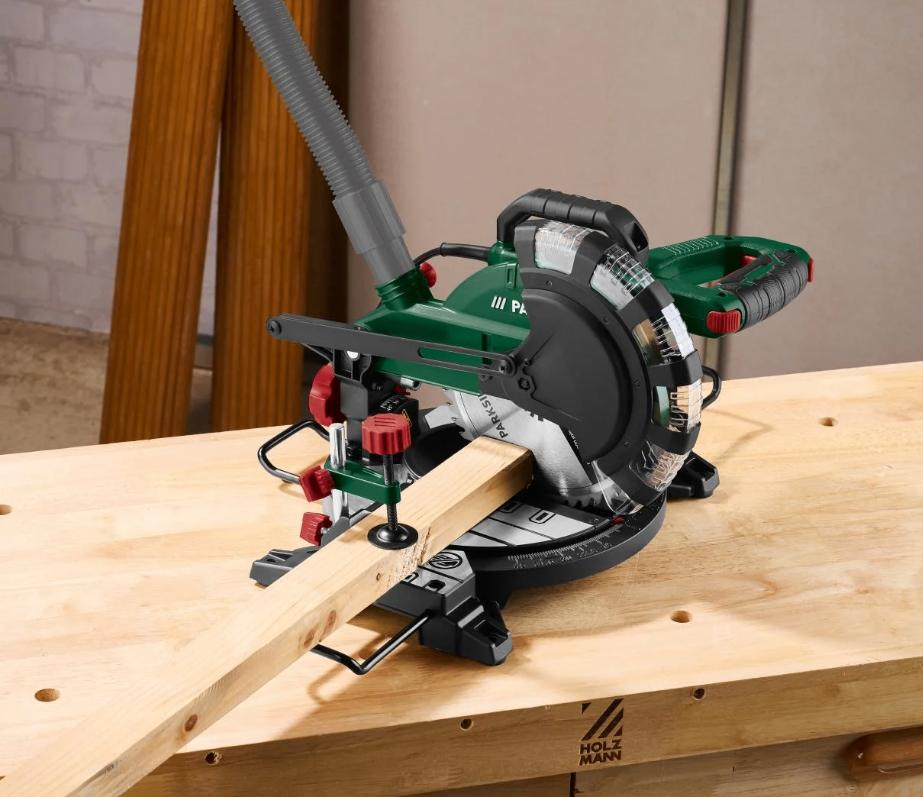 Afkort en verstekzaag Parkside, Doe-het-zelf en Bouw, Gereedschap | Zaagmachines, Ophalen, Afkortzaag, 30 tot 70 mm, 1200 watt of meer