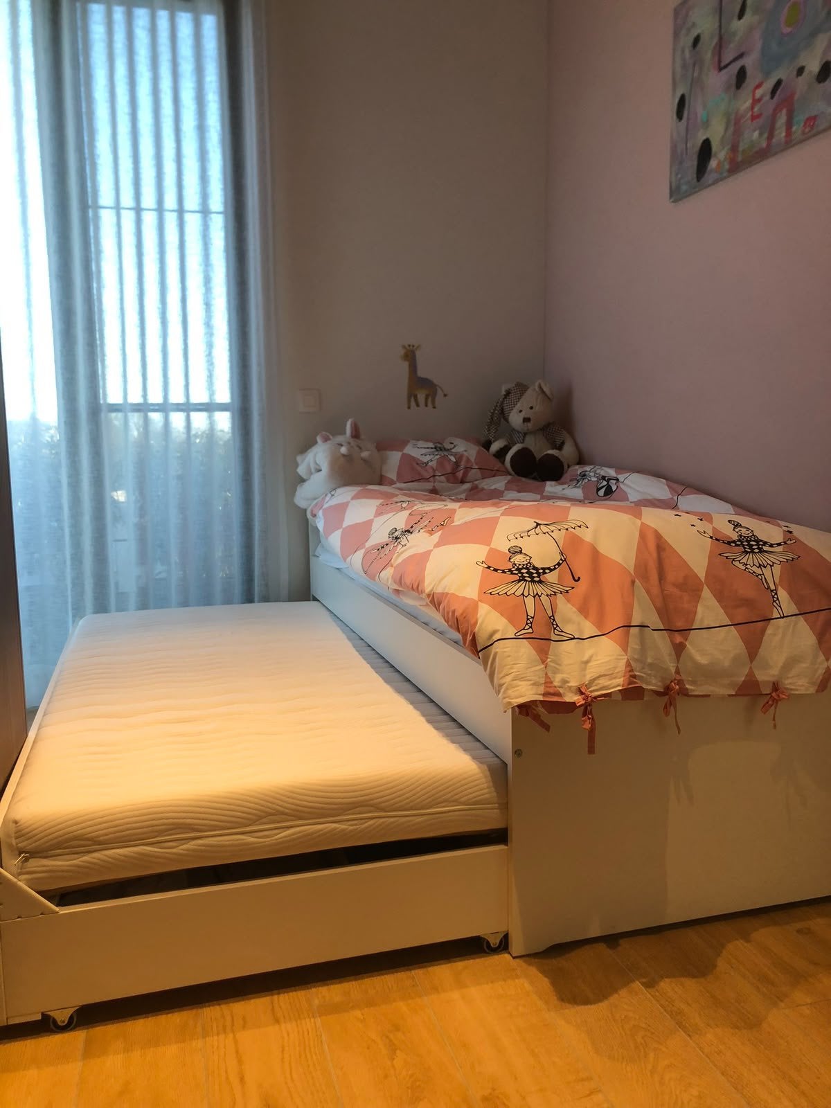 Bedframe Ikea met onderbed / opberger, Huis en Inrichting, Ophalen, Zo goed als nieuw