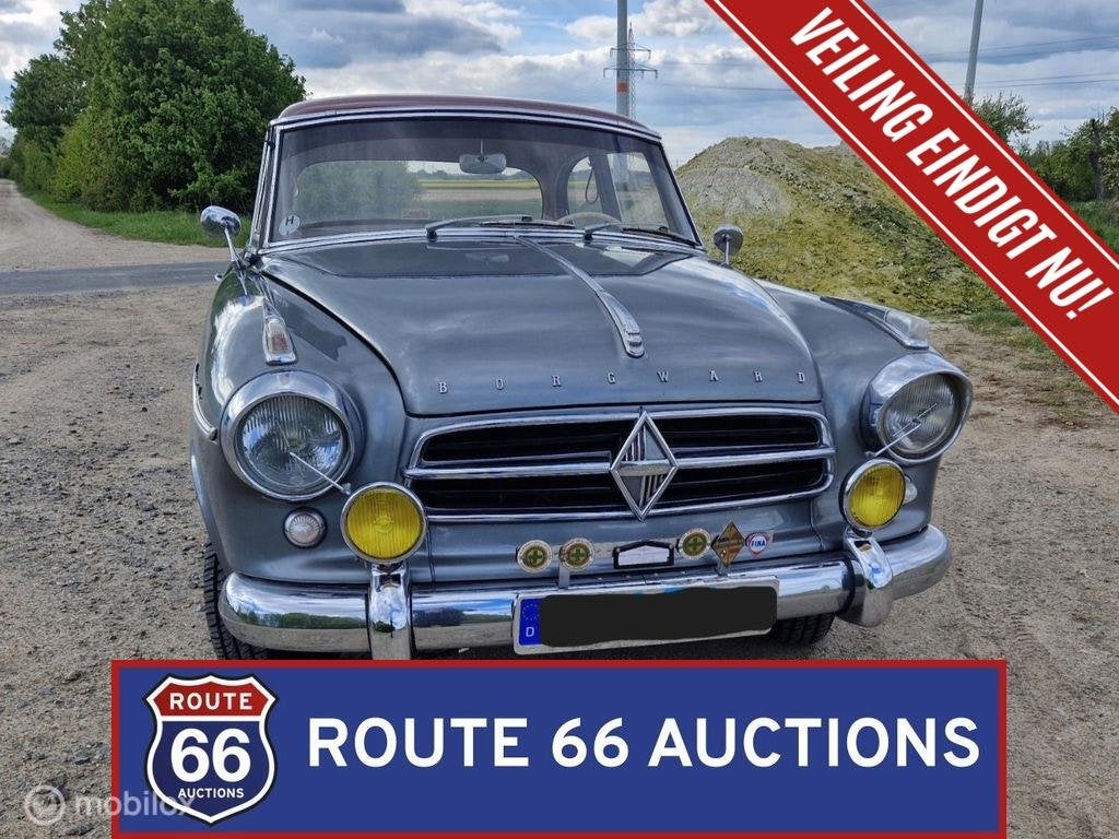 Borgward Isabella TS | 1960 | Route 66 Auctions, Overige merken, Zwart, Bedrijf, Handgeschakeld