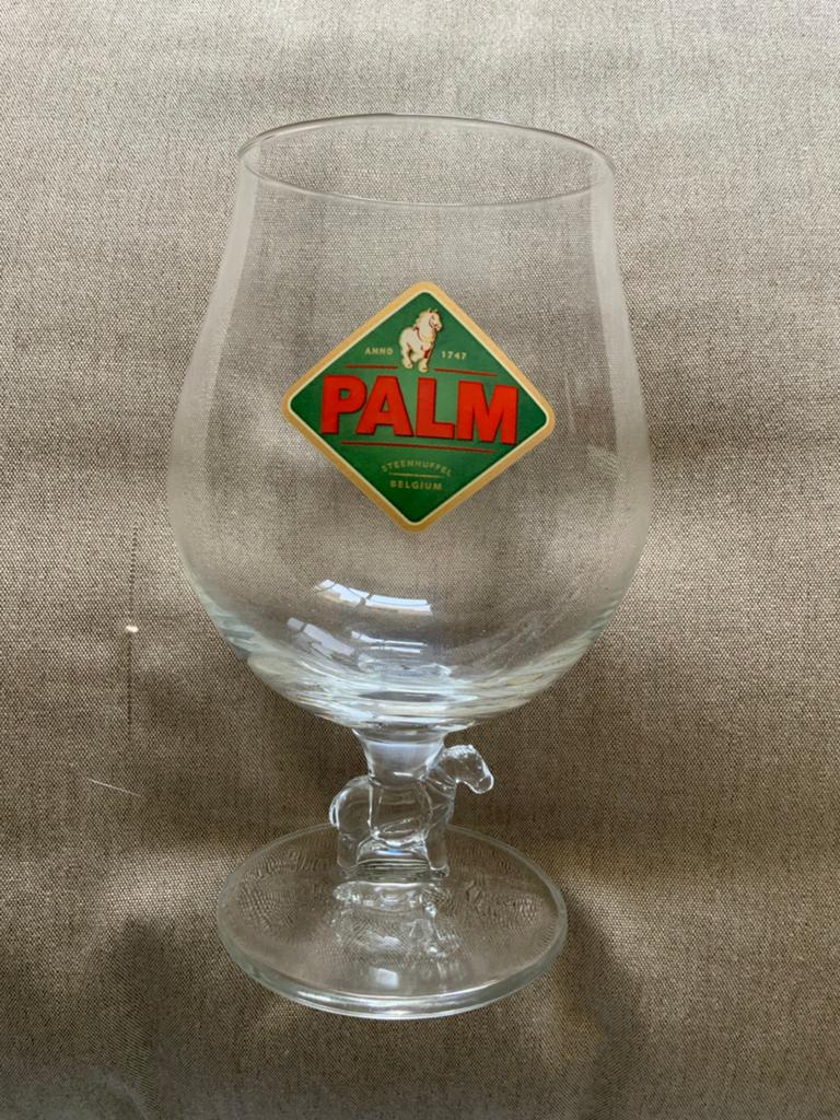 Palm met boerepaard in de voet, Ophalen, Zo goed als nieuw, Glas of Glazen, Palm