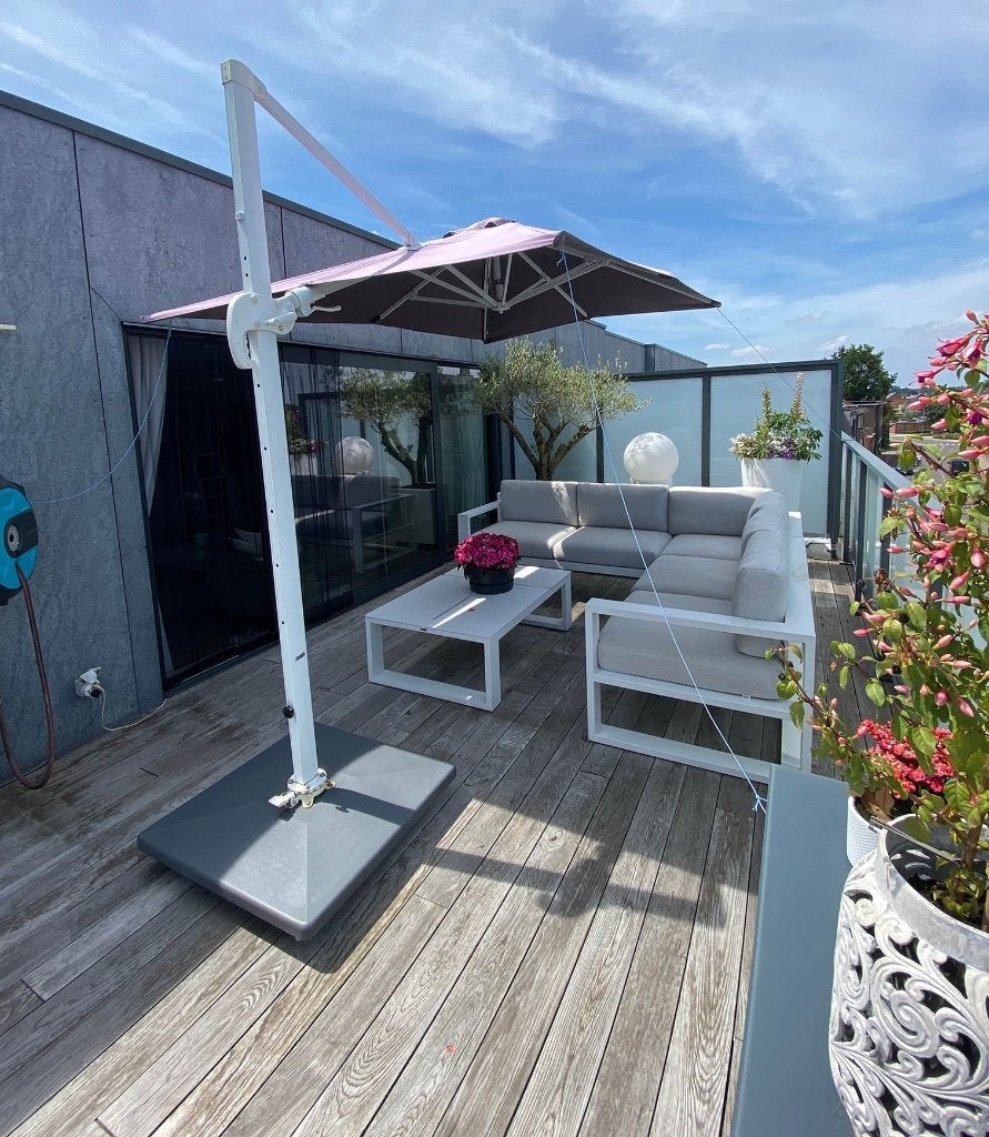 zweefparasol, Tuin en Terras, Ophalen, Gebruikt, 2 tot 3 meter, Zweefparasol