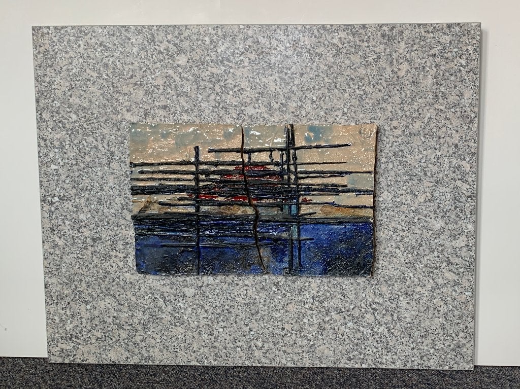 Keramiek op plaat, Antiek en Kunst, Kunst | Overige Kunst, Ophalen