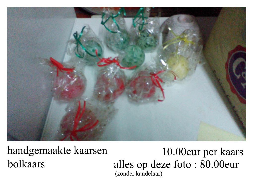 handgemaakte kaarsen moederdag verjaardag bol bal valentijn, Ophalen of Verzenden, Nieuw