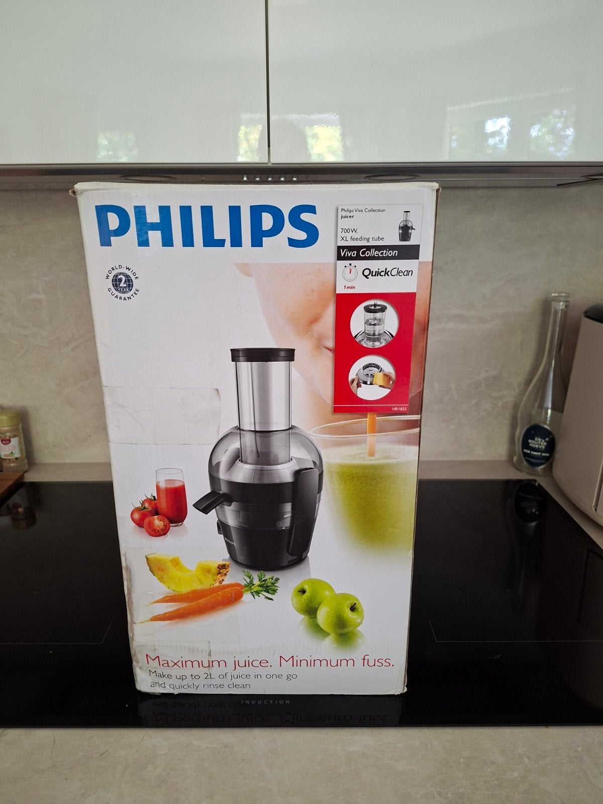 Sapcentrifuge Philips maakt tot 2 liter sap, Ophalen of Verzenden, Sapcentrifuge