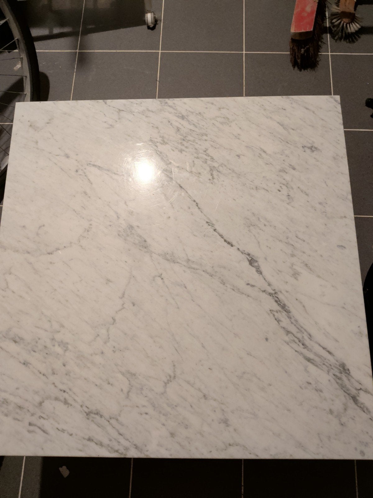 marmer salontafel, Huis en Inrichting, Ophalen, Gebruikt, Vierkant, Overige materialen