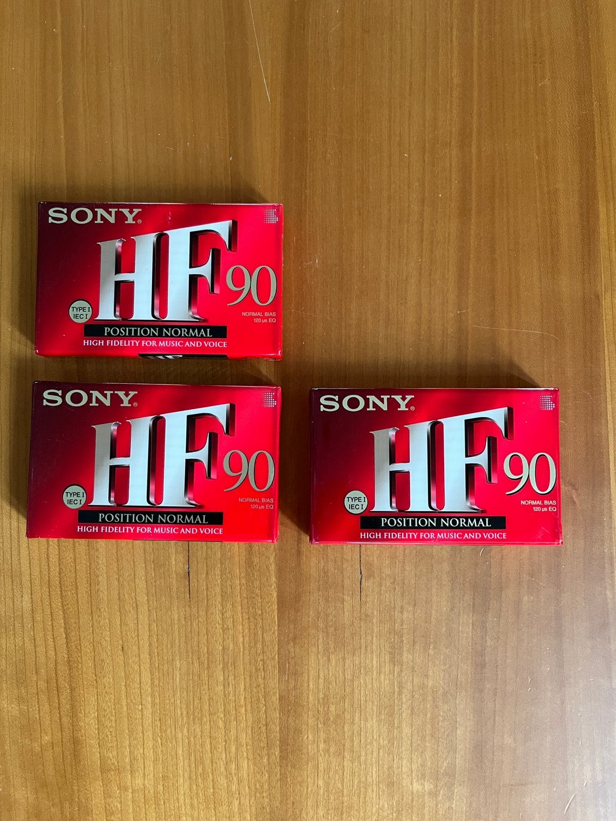 Cassettebandjes nieuw 3 stuks 90 minuten, CD & DVD, Enlèvement ou Envoi, Autres genres, Neuf, dans son emballage, Vierge