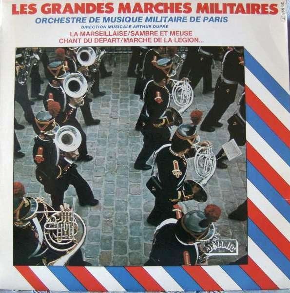 LP Les Grandes Marches Militaire Française, Housse de protection extérieure, Comme neuf, LP, 12 pouces