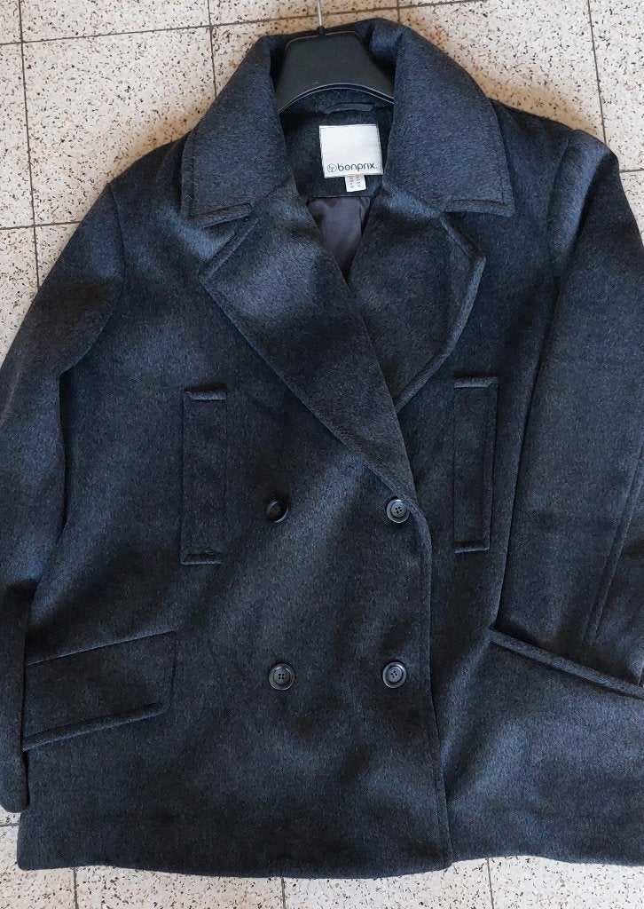 Grijze jas/jas (nieuw item), Kleding | Dames, Maat 42/44 (L), Nieuw, Ophalen of Verzenden, Bon Prix