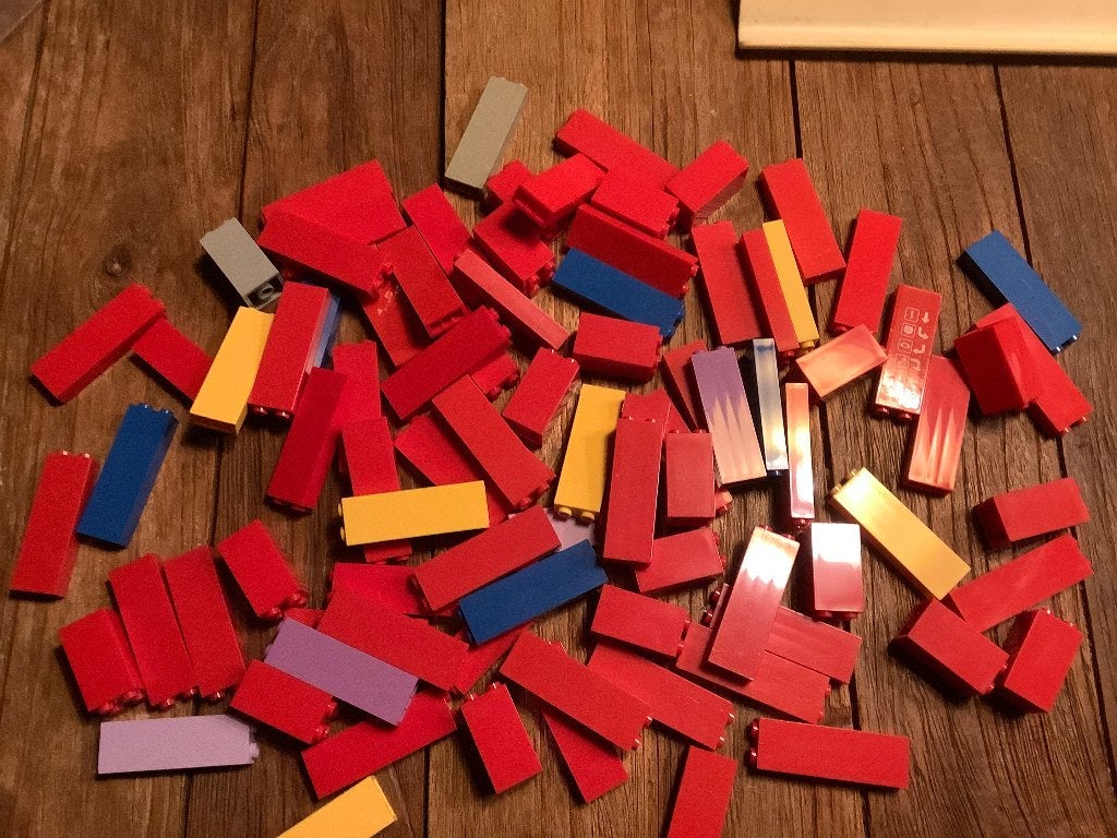 Lego grote blokken varia kleuren 88 stuks / 404-11, Ophalen of Verzenden, Gebruikt, Losse stenen, Lego