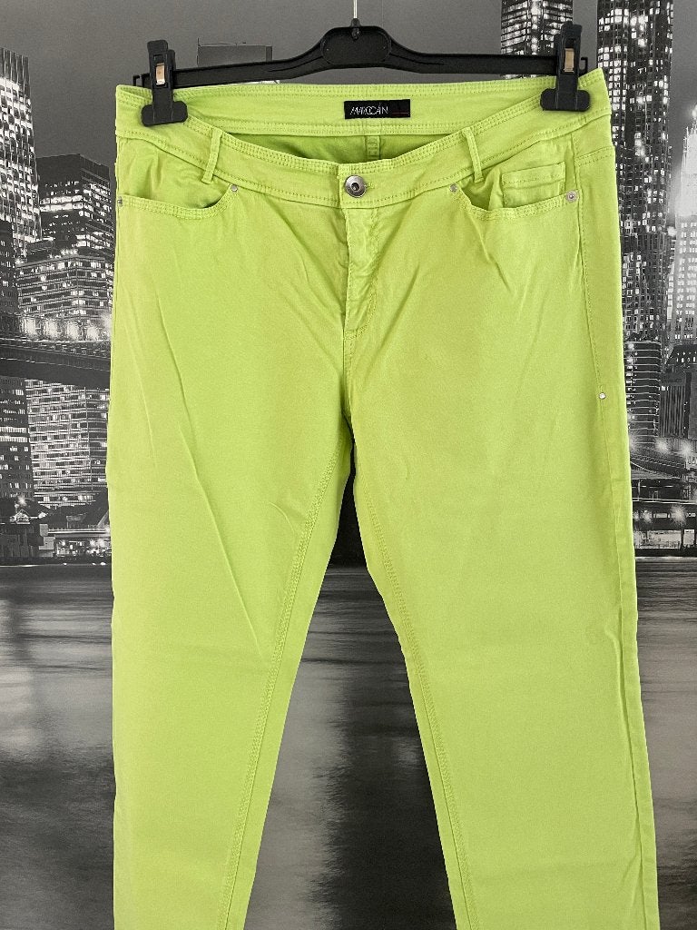 prachtige groene broek - merk MarcCain - 44-46, Kleding | Dames, Verzenden, Maat 42/44 (L), Zo goed als nieuw, Lang