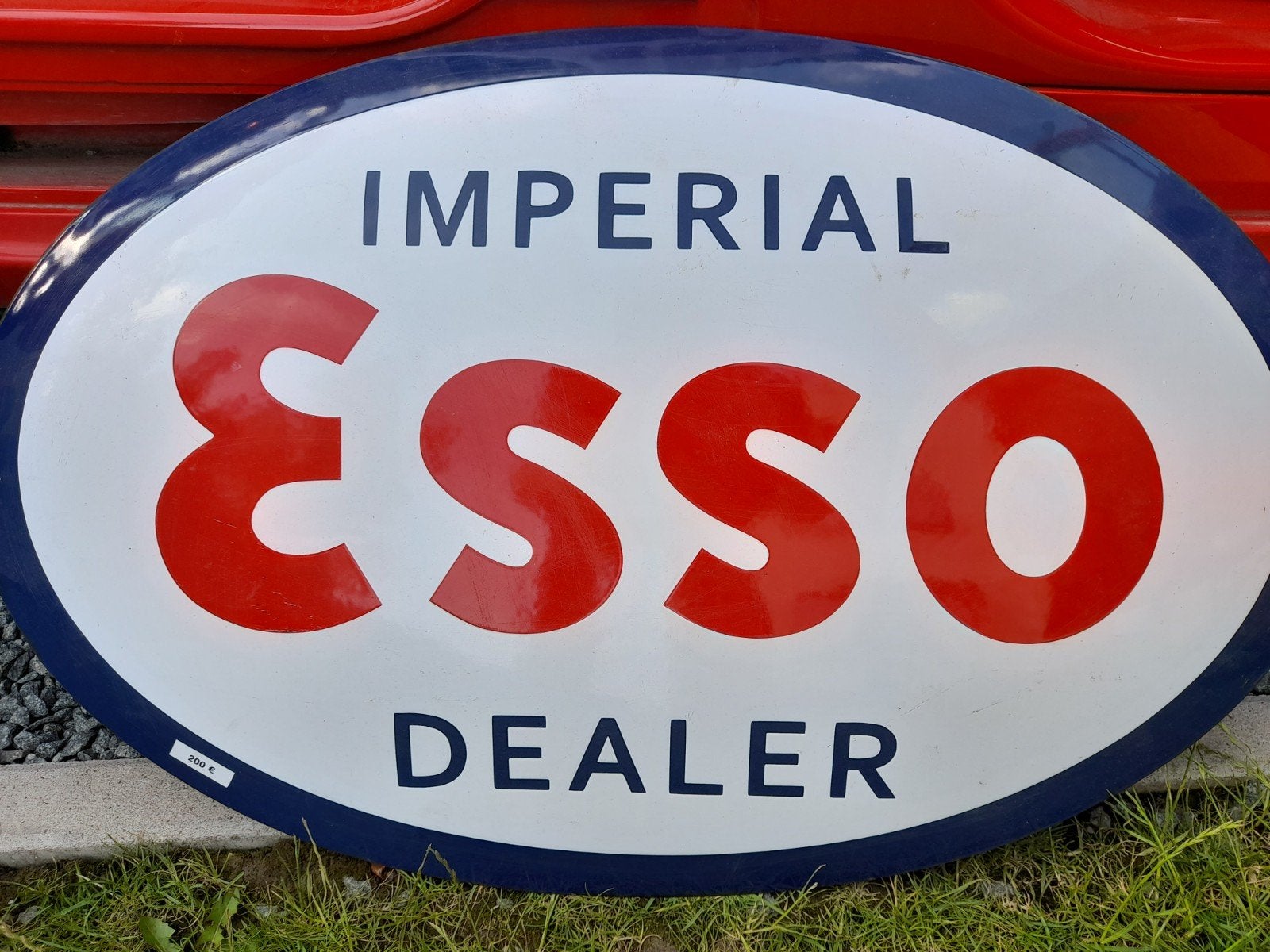 Planche émaillée esso