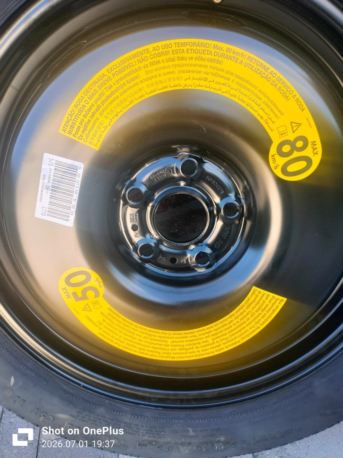 Reservewiel Continental SpareContact 145/85 R18 103M NIEUW, Ophalen