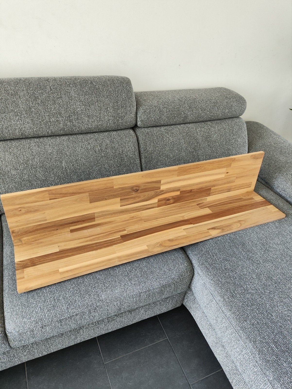 Wandplank Ikea uit massief teakhout, Ophalen