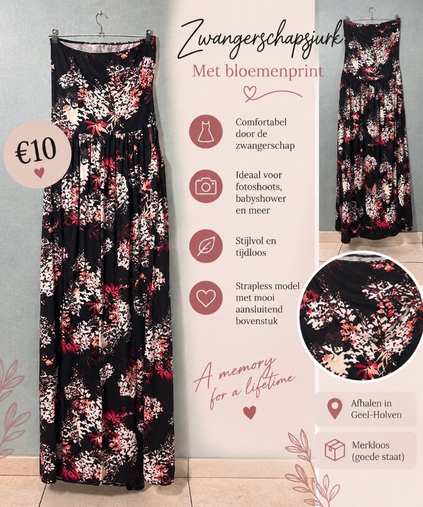 Lange zwangerschapsjurk met bloemenprint, Vêtements | Femmes, Vêtements de grossesse, Enlèvement, Jaune, Jupe