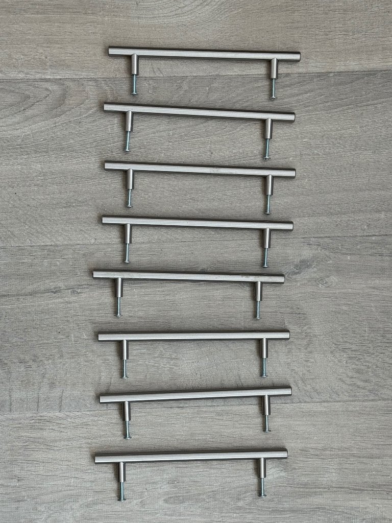 Deurgrepen kast, Doe-het-zelf en Bouw, Hang- en Sluitwerk, Ophalen, Zo goed als nieuw, Inox, Klink of Kruk