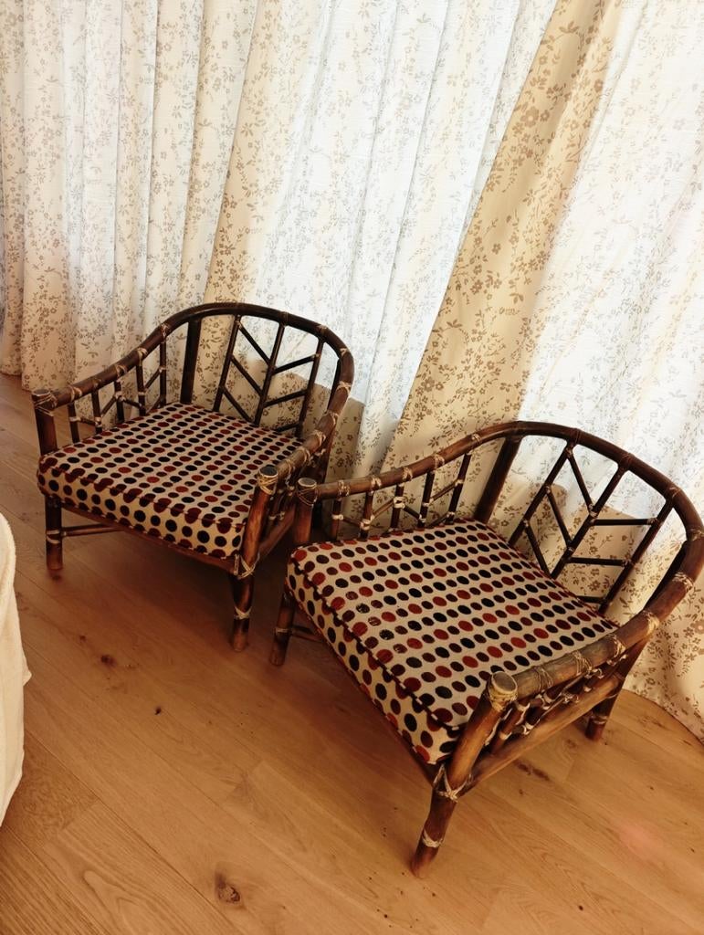 2 fauteuils type McGuire