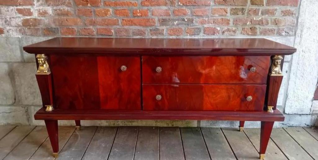 Meuble style empire plaquage acajou