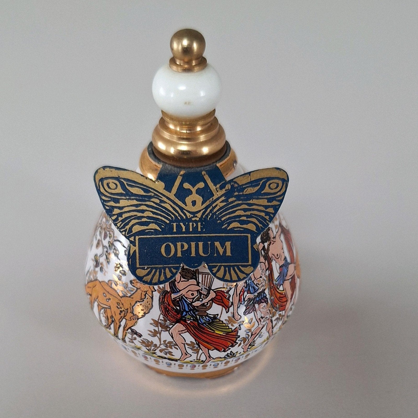 vintage Grieks opium flesje jaren 1970/1980 in goede staat, Verzamelen, Parfumverzamelingen, Ophalen