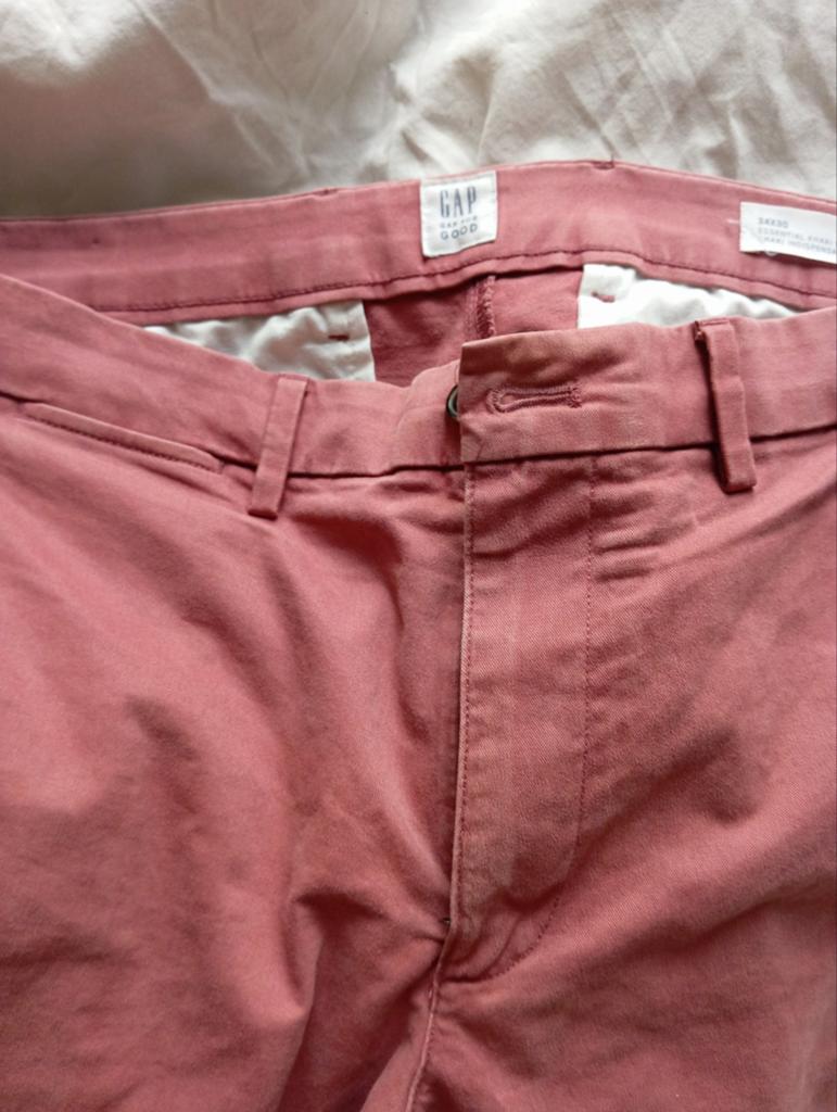 GAP for good - pink chino, W 34 L 30 straight leg, Ophalen of Verzenden