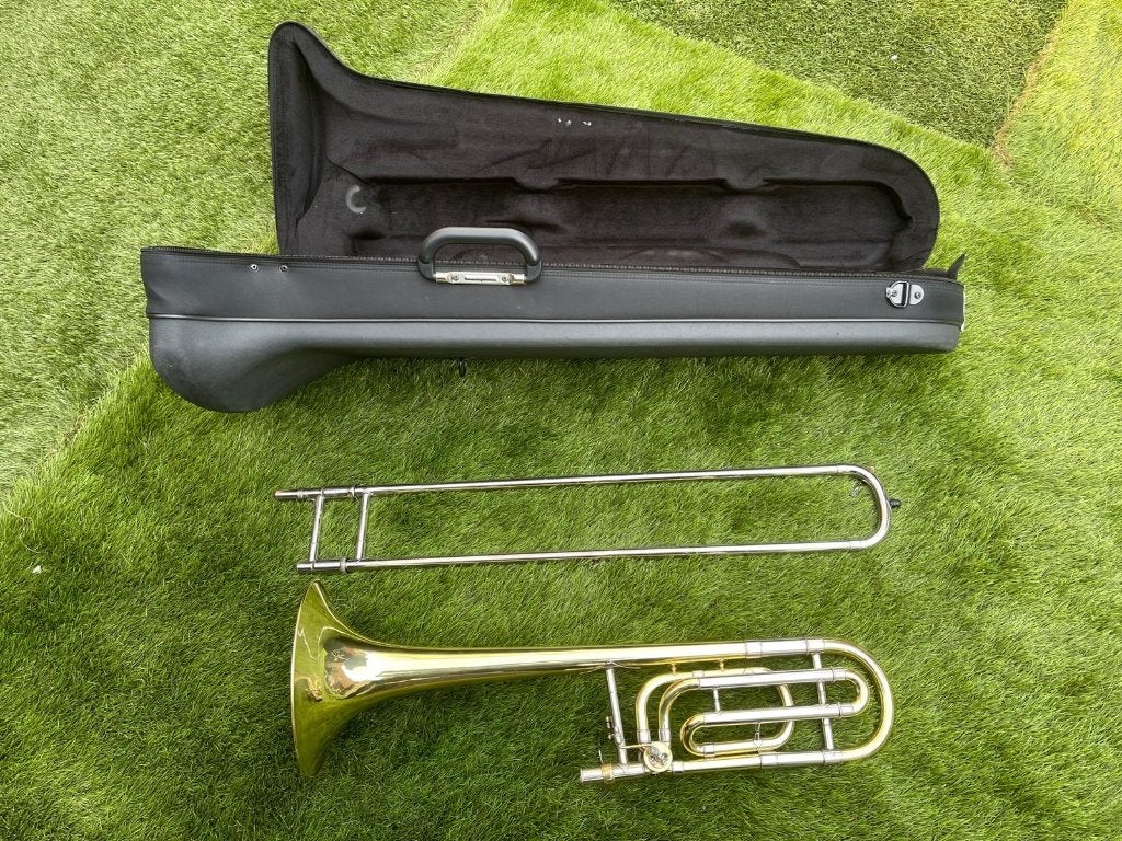 King trombone 2103B -  Bach Stradivarius model 42 - Bach 42, Ophalen of Verzenden, Tenor, Met koffer