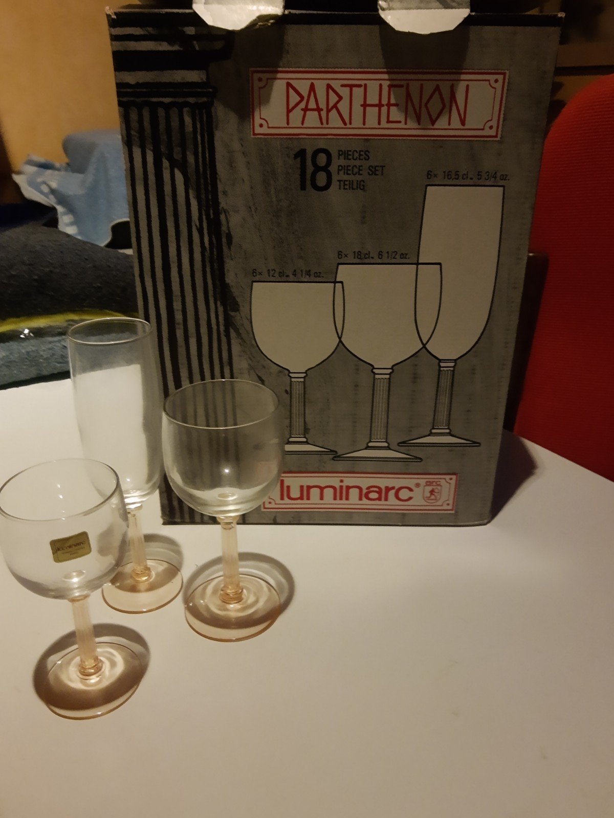 Vintage glazen Luminarc, Ophalen, Glas, Vintage