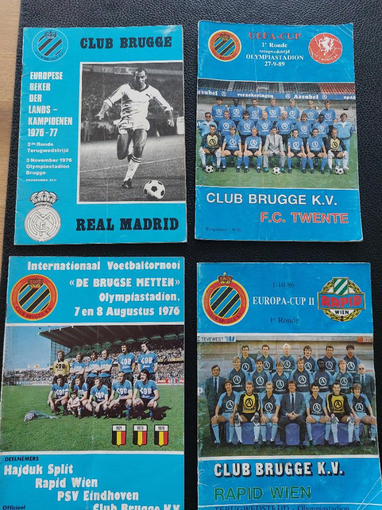 Programmaboekjes Club Brugge, Verzamelen, Sportartikelen en Voetbal, Ophalen of Verzenden, Zo goed als nieuw