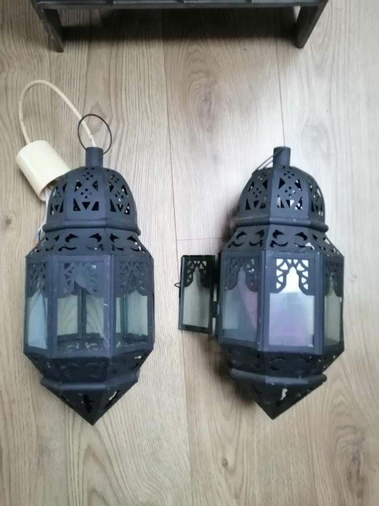 2 lampes en métal et 3 moulin a cafés, Enlèvement