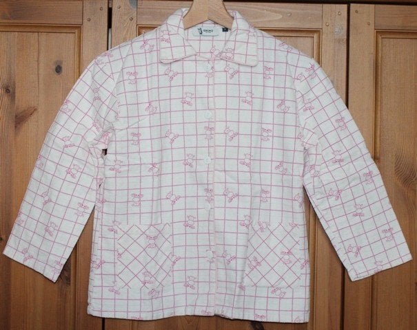 Pyjama Eskimo chaud en flanelle avec élans – taille 140, Enlèvement ou Envoi, Vêtements de nuit ou Sous-vêtements, Utilisé, Eskimo