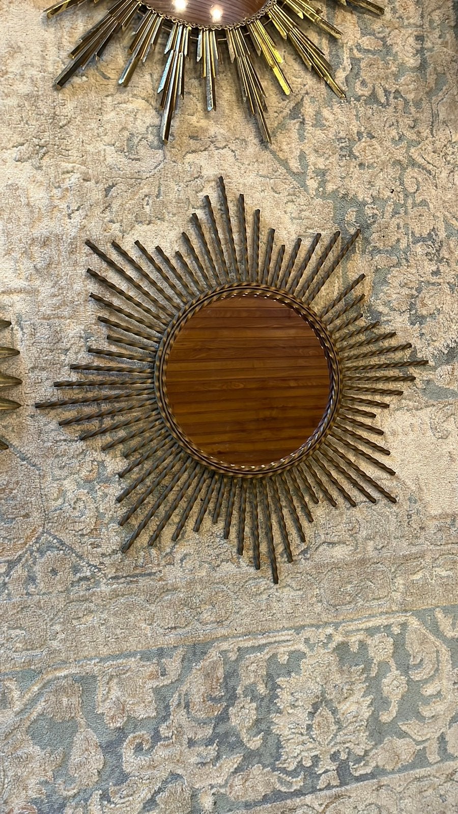 Zonnespiegel vintage, Ophalen