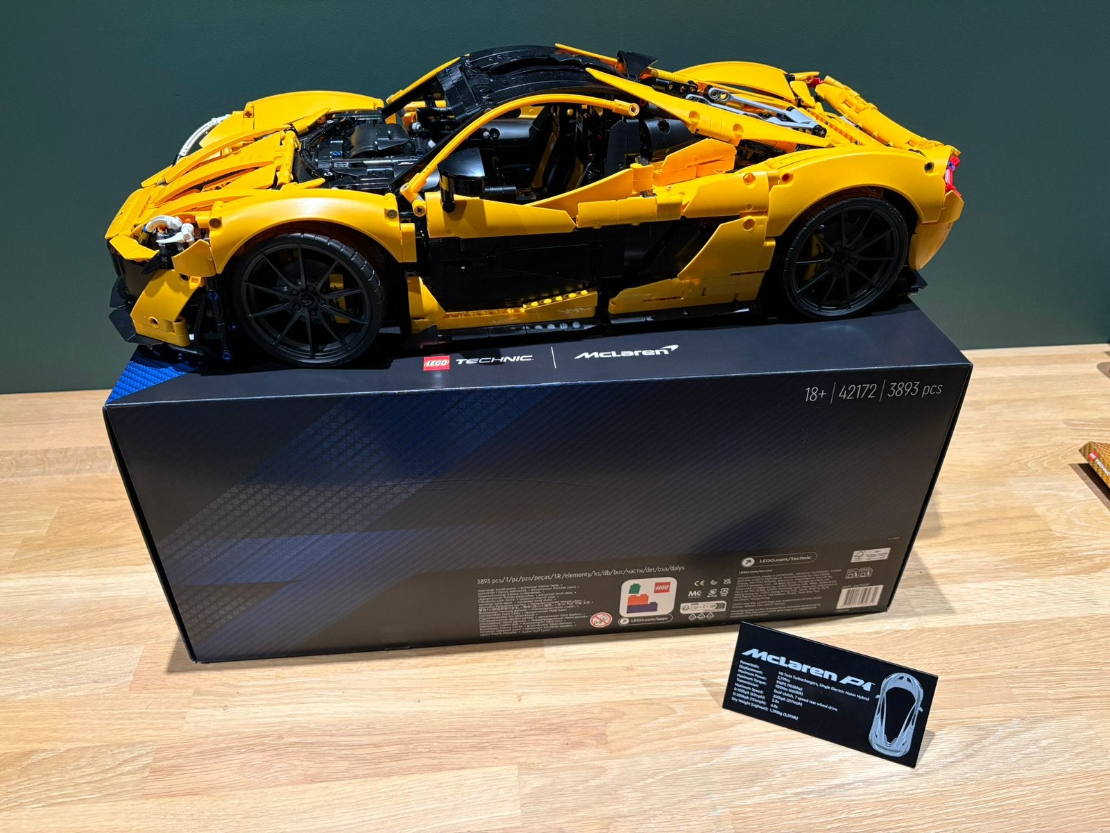 LEGO Technic 42172 McLaren P1 Hypercar, Lego, Ophalen of Verzenden, Zo goed als nieuw, Compleet