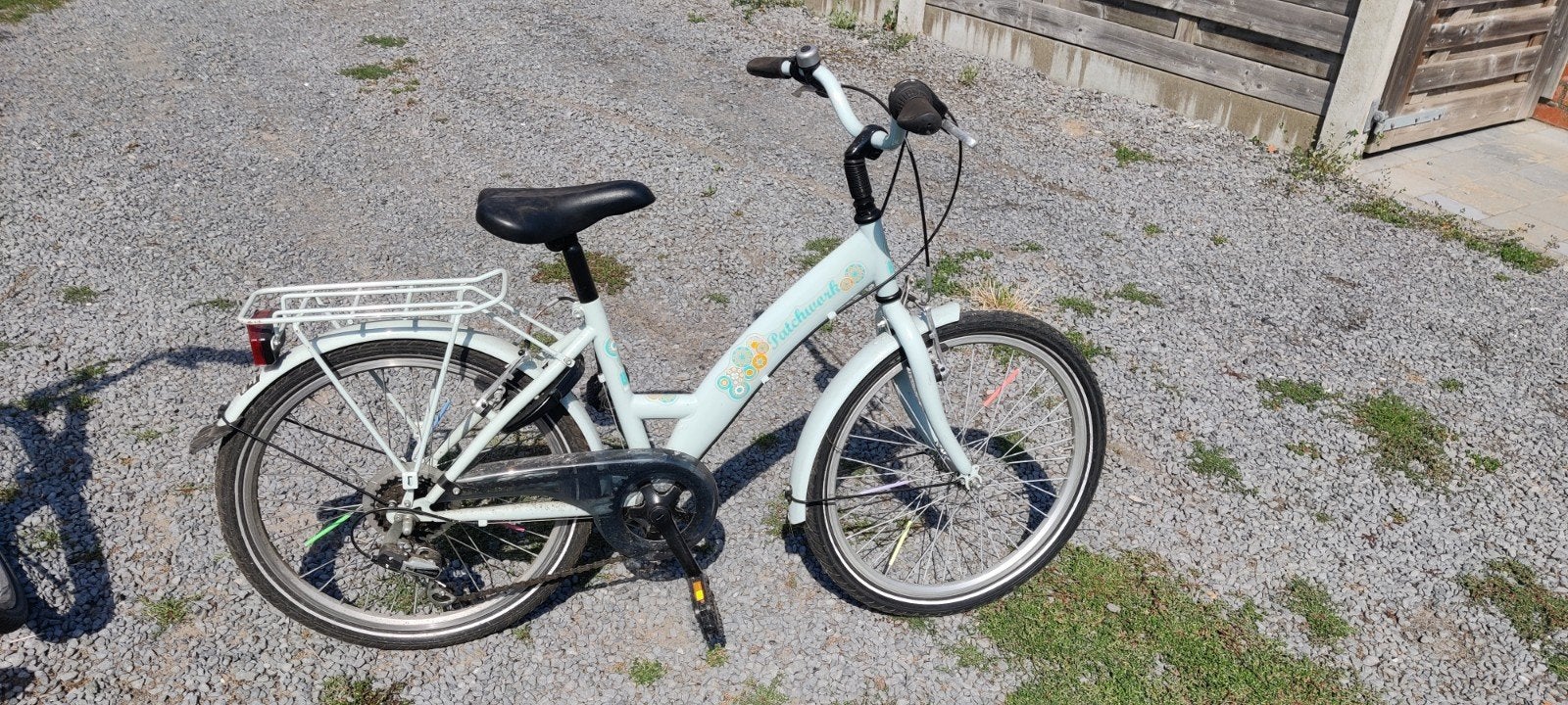 22 inch lichtblauwe meisjesfiets, Fietsen en Brommers, Ophalen, 22 inch, Gebruikt, Velgrem