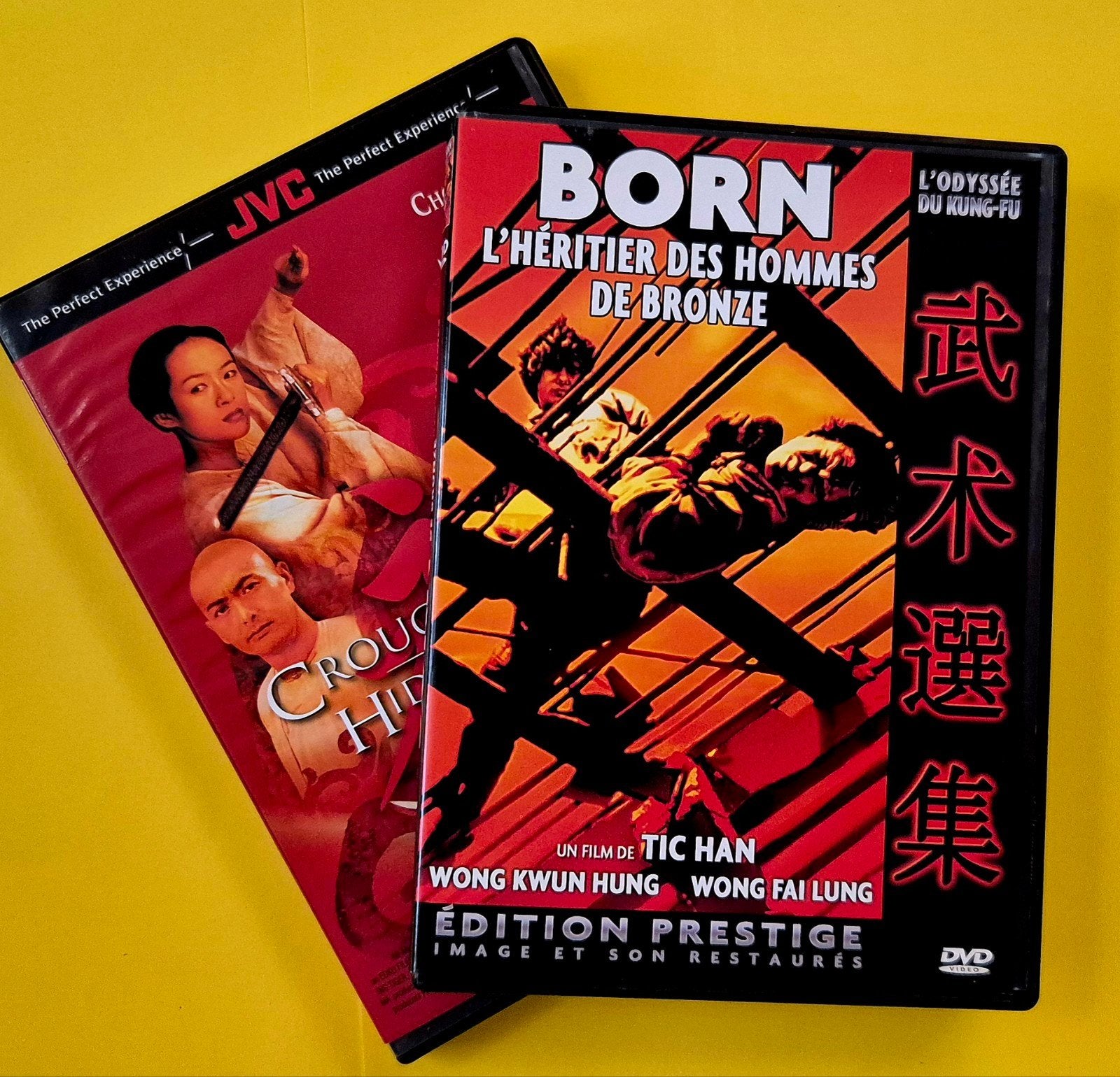2x DVD 📀 L'héritier des hommes de bronze + Tigre et dragon, Enlèvement ou Envoi, Arts martiaux, Français, Utilisé