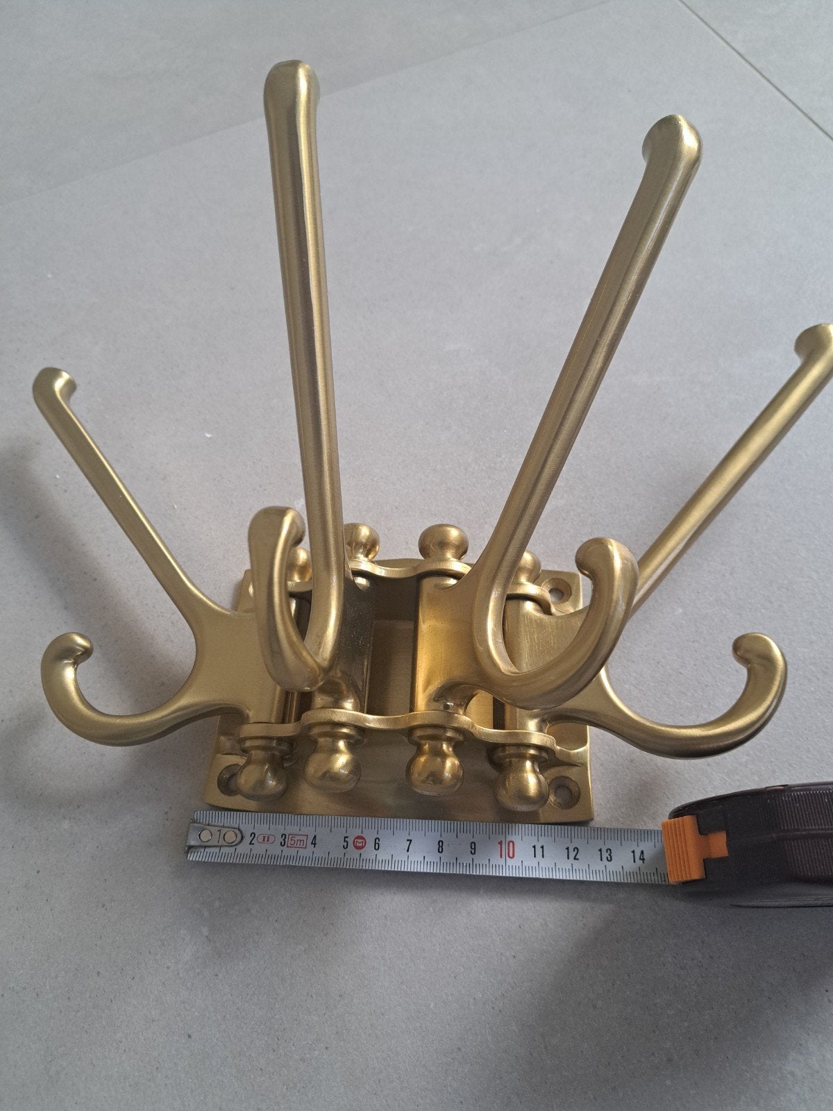 Nieuwe wandkapstok met draaibare armen - messing Kleur, Huis en Inrichting, Ophalen, Nieuw, Wandkapstok