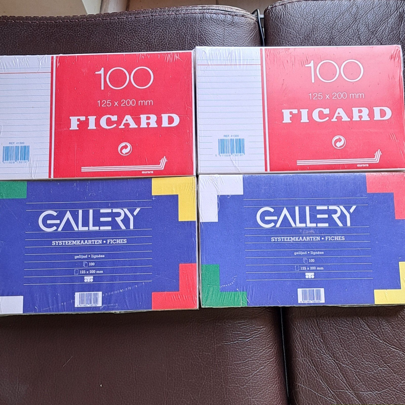 4x Pak Steekkaarten / Systeemkaarten 125x200mm - NIEUW, Divers, Papeterie, Enlèvement ou Envoi, Neuf