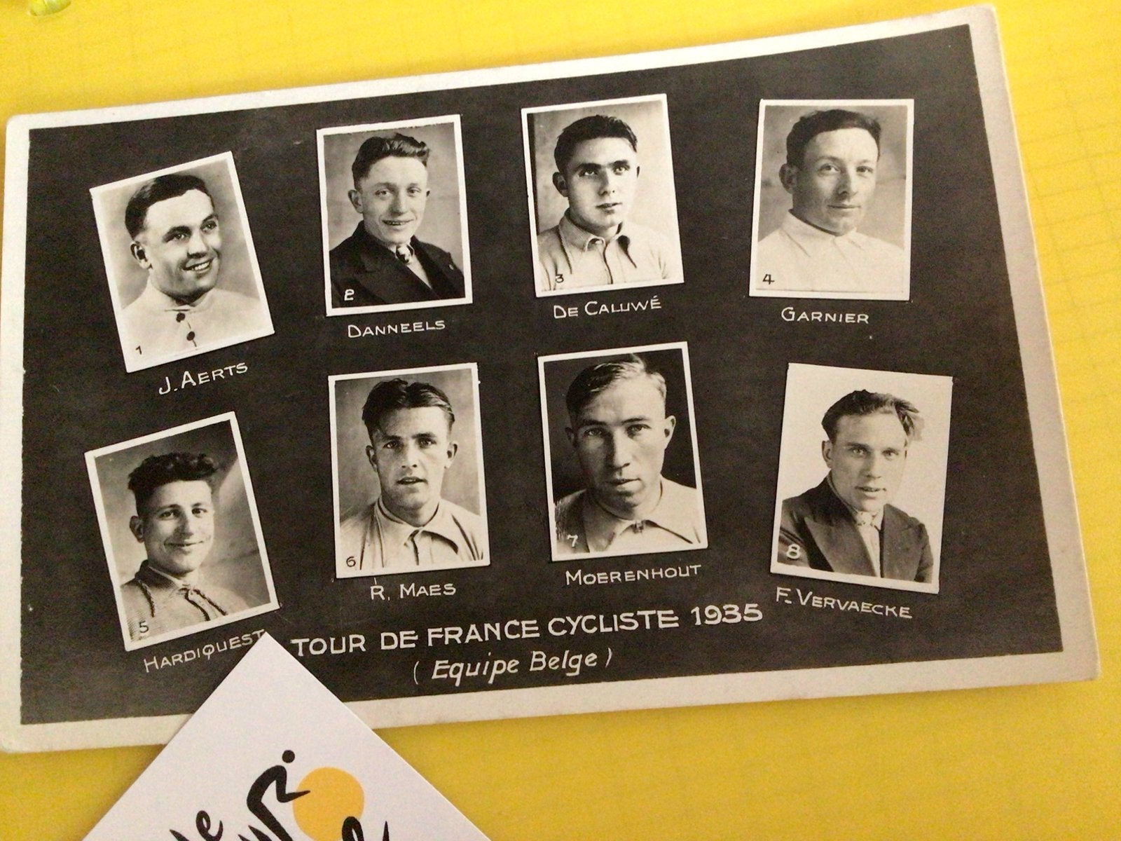 Wielerkaart 1935 tour de france equipe belgie, Sports & Fitness, Cyclisme, Envoi