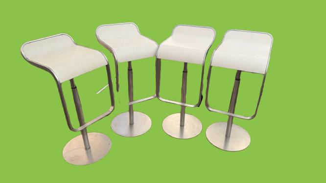 4x LAPALMA LEM Design Barkrukken | Iconisch Italiaans Design, Huis en Inrichting, Barkrukken, Ophalen, Gebruikt, 60 tot 90 cm