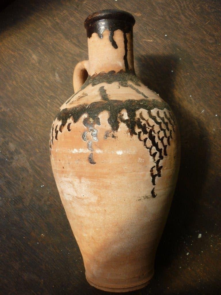 Vintage terracotta amfoor, Antiek en Kunst, Antiek | Keramiek en Aardewerk, Ophalen of Verzenden