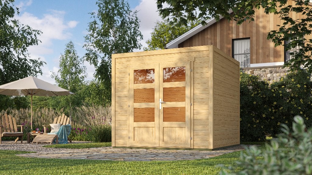 Maison de jardin moderne bon marché Quby 250x250, Envoi, Neuf