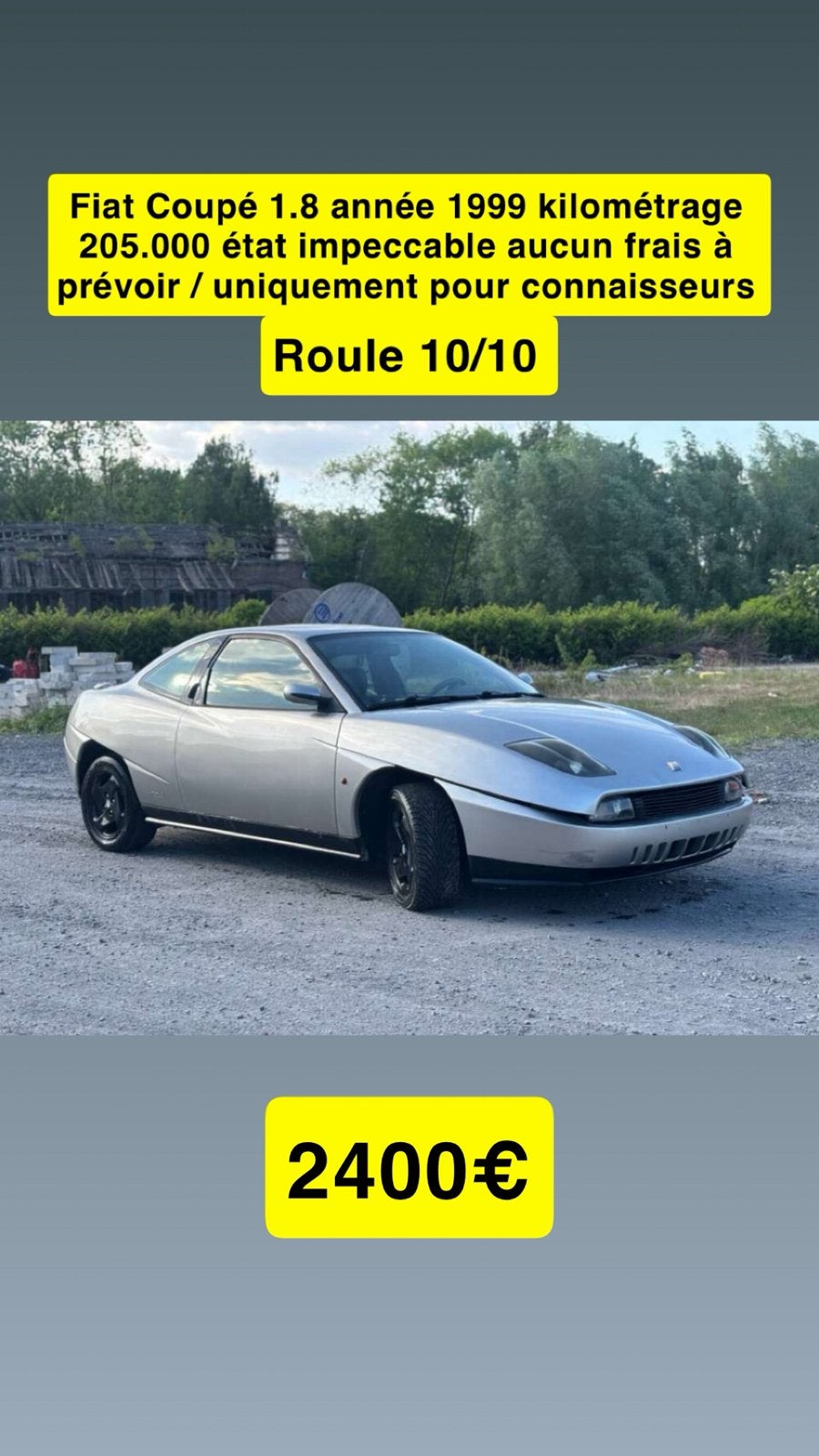 Fiat Coupé uit 1999, Ophalen
