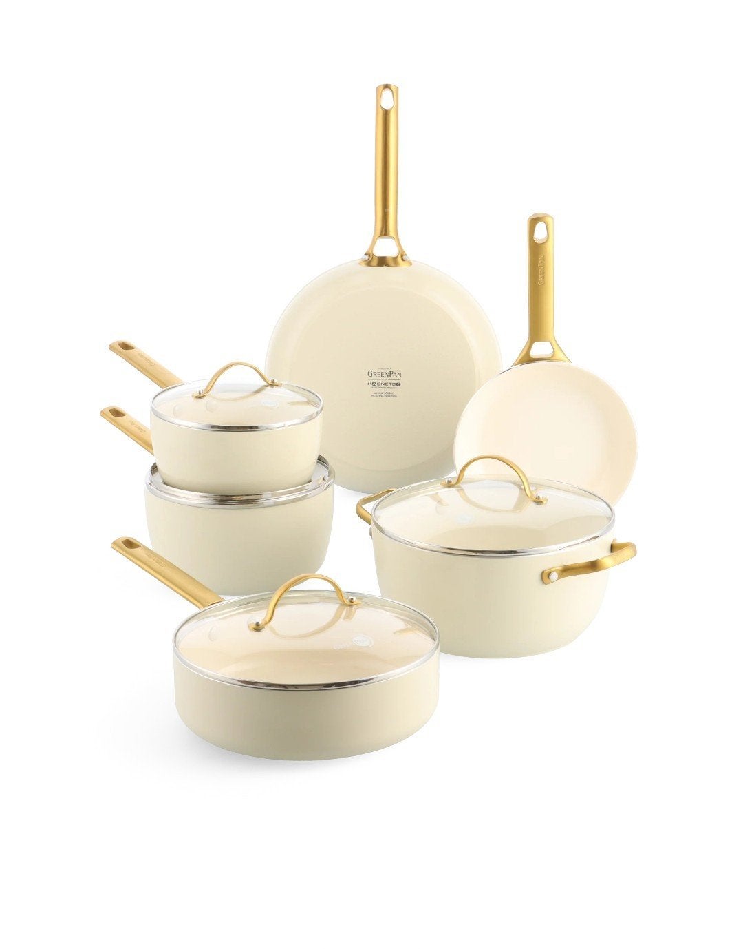 Greenpan padova reserve white cream nieuw!!, Ophalen