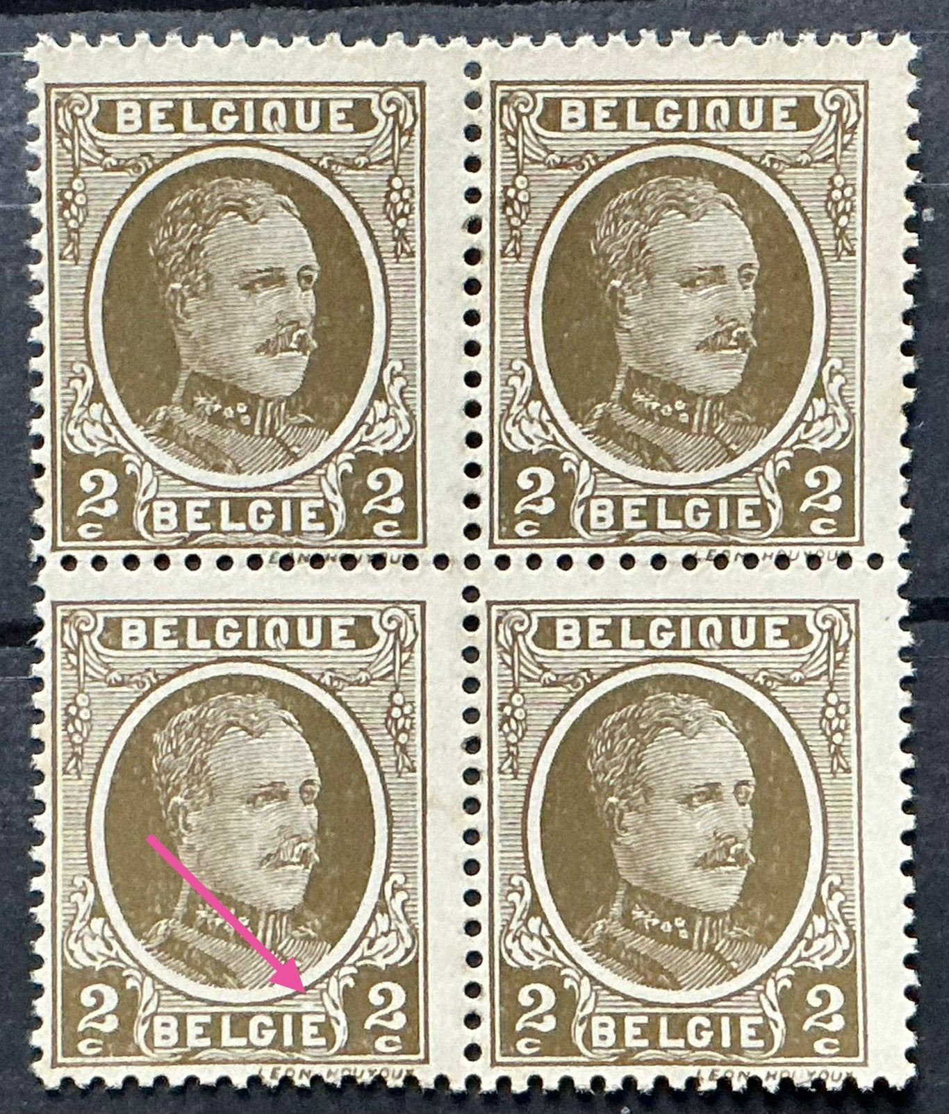 LOT 903. OBP: 191-V4. HOUYOUX. MNH. Wit punt., Koninklijk huis, Orginele gom, Ophalen of Verzenden, Postfris