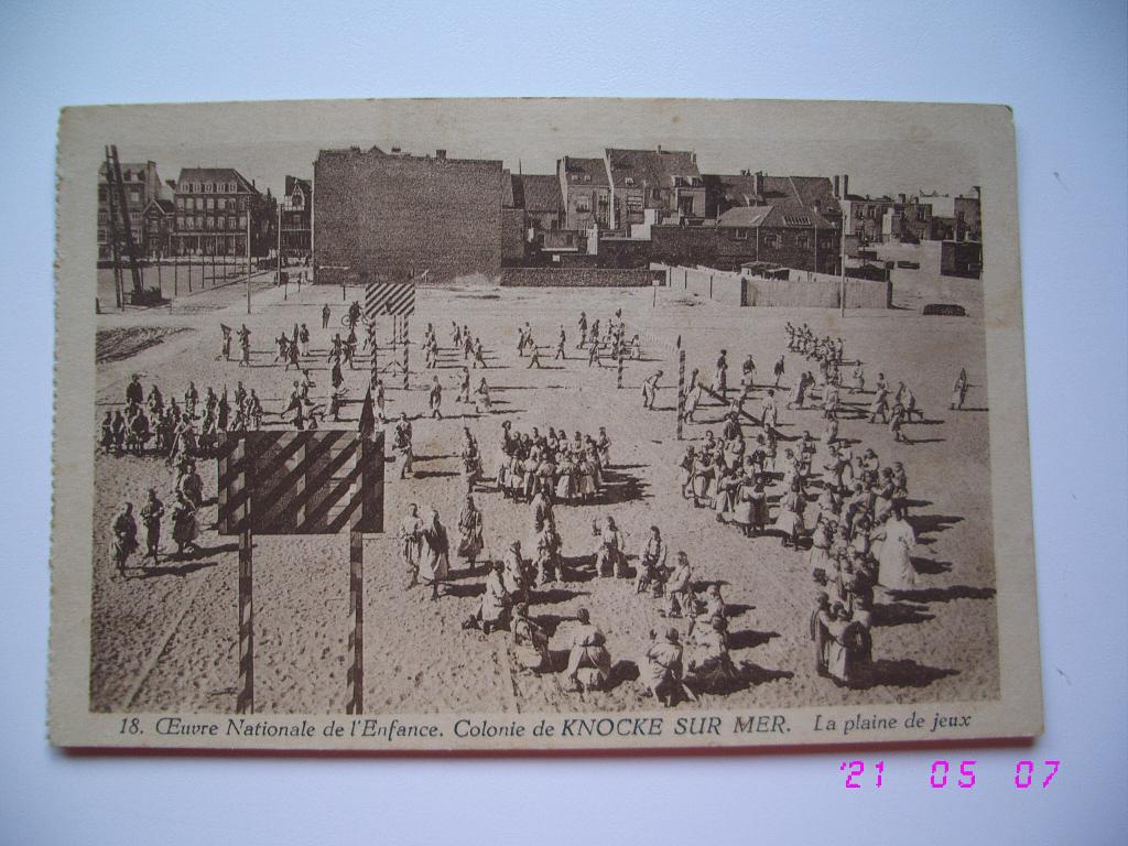 Postkaart Kolonie Knokke aan zee, Enlèvement ou Envoi, Affranchie, Flandre Occidentale