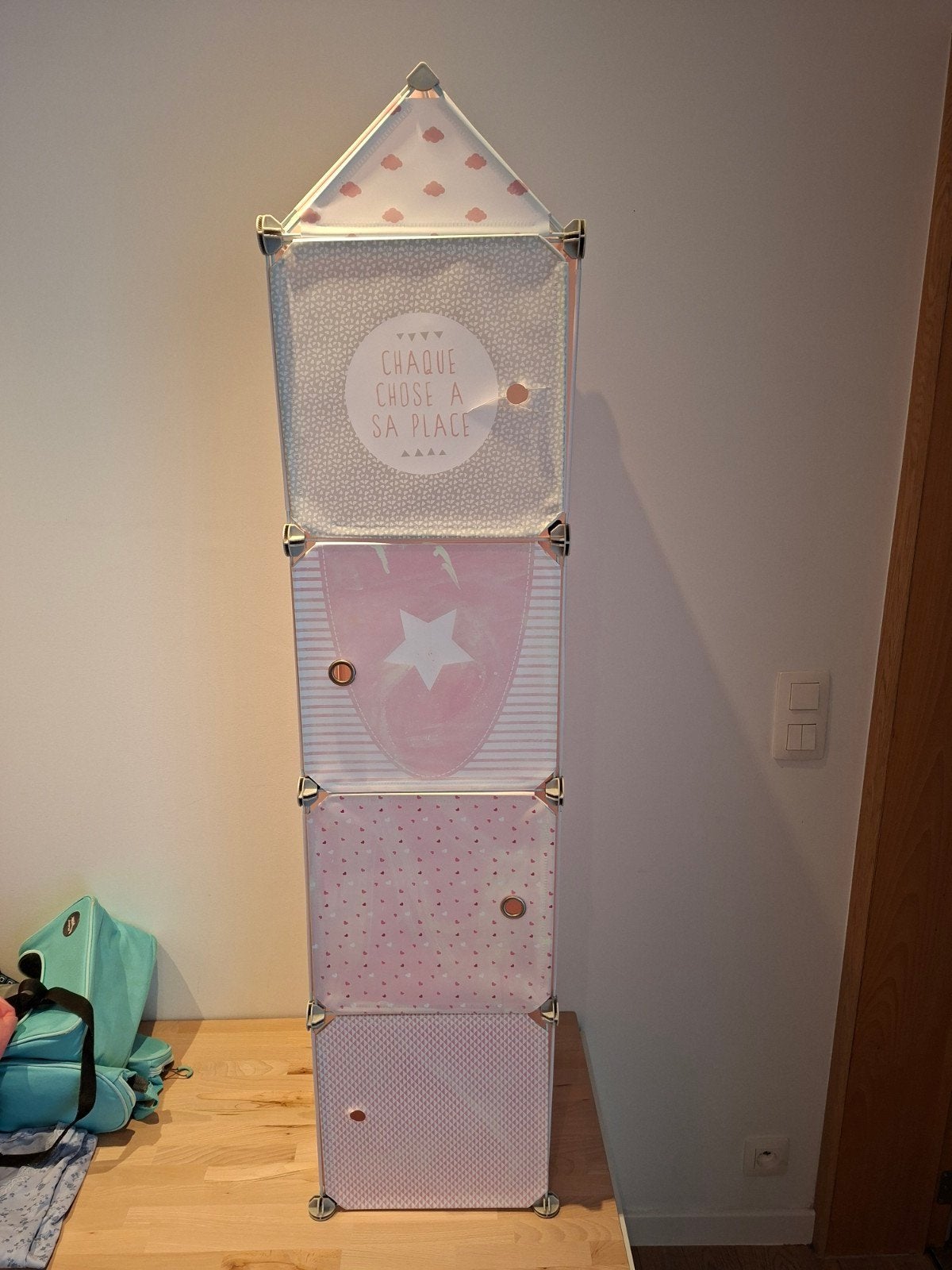 Meuble de rangement enfant modulable en plastique / château, Enlèvement, Avec porte(s)