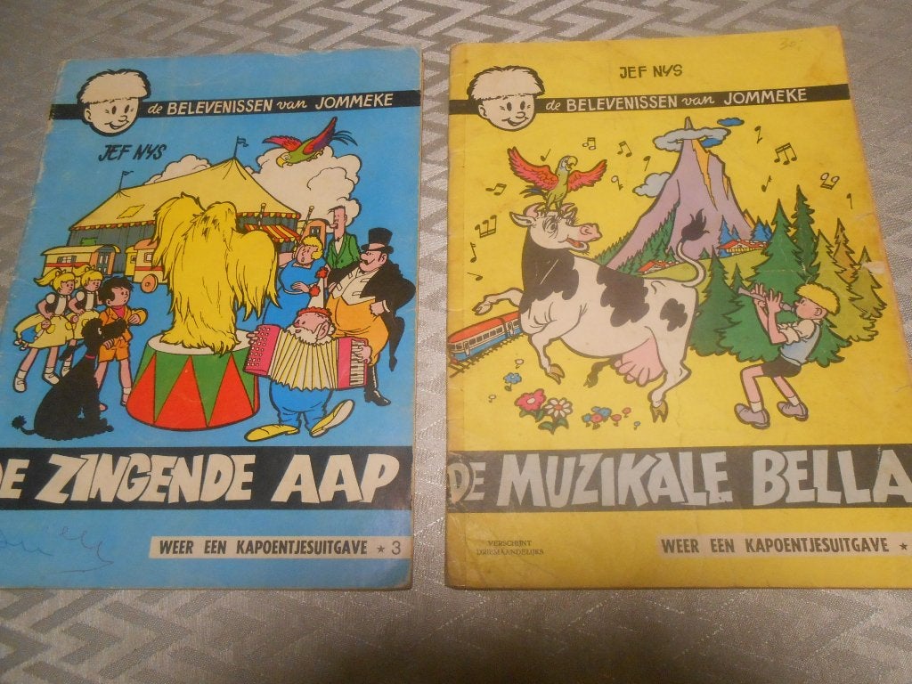 10 oude strips "De belevenissen van Jommeke", Boeken, Meerdere stripboeken, Ophalen of Verzenden, Gelezen, Willy Vandersteen