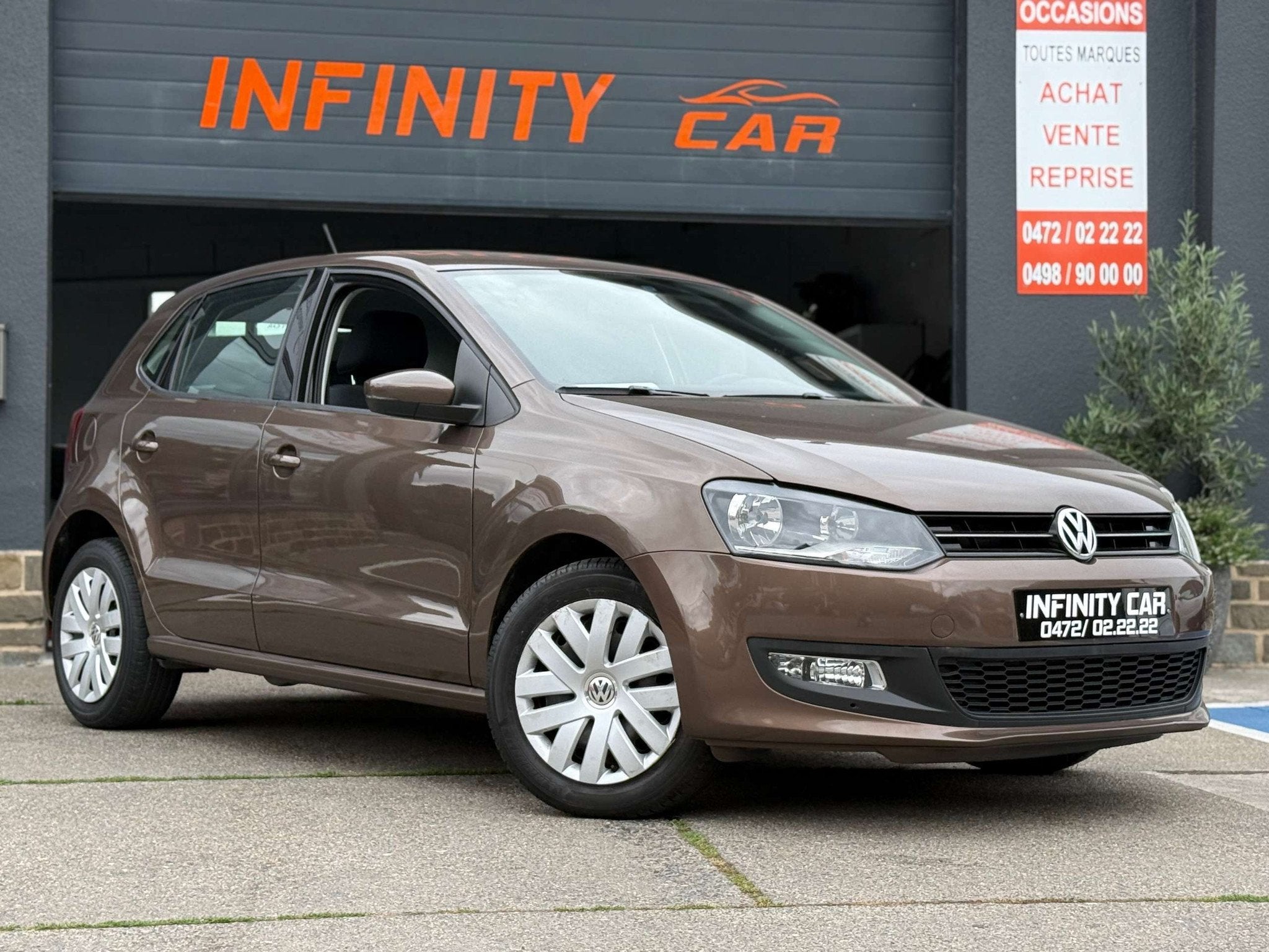 Volkswagen Polo Polo 1.4i Comfortline DSG (bj 2014), Auto's, Volkswagen, Stof, Gebruikt, 4 cilinders, Bruin